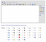 Advanced Editor with Post Icons Selected