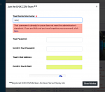 Username Checker in Registration Modal