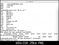 Disk quota exceed-unixpng