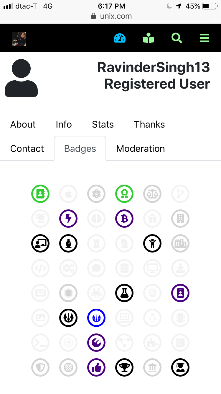 Ravinder's Badges on Mobile Beta 1
