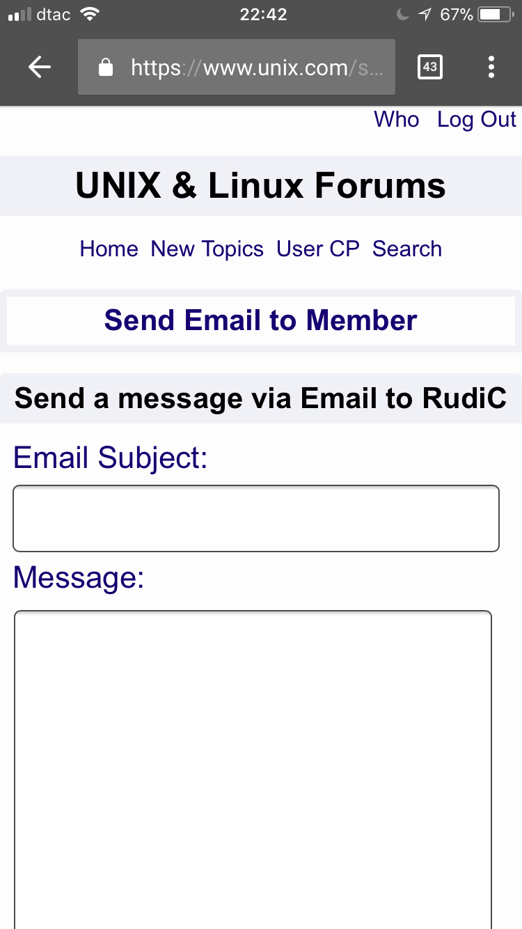 Mobile Prototype Email Member Page 1