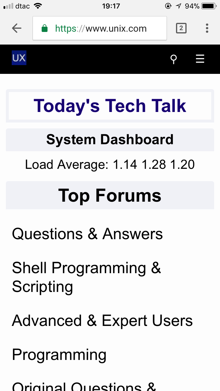 new forum home mobile