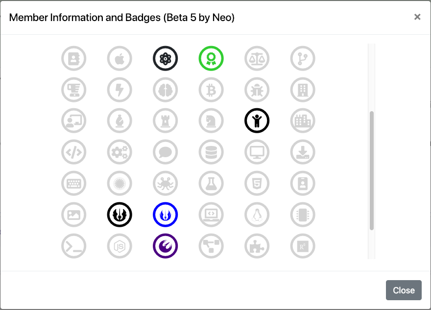 Badges Beta 1 - Ravinder's Badges