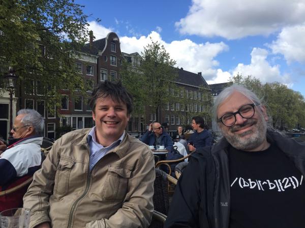Wolf and Jeroen in Amsterdam